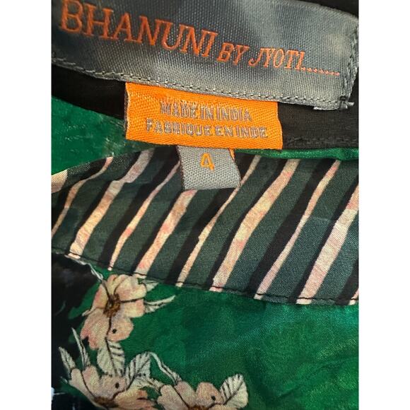 Anthropologie Bhanuni by Jyoti Anarosa Tiered Maxi Skirt Floral Boho Anthro Sz 4 - Picture 11 of 15